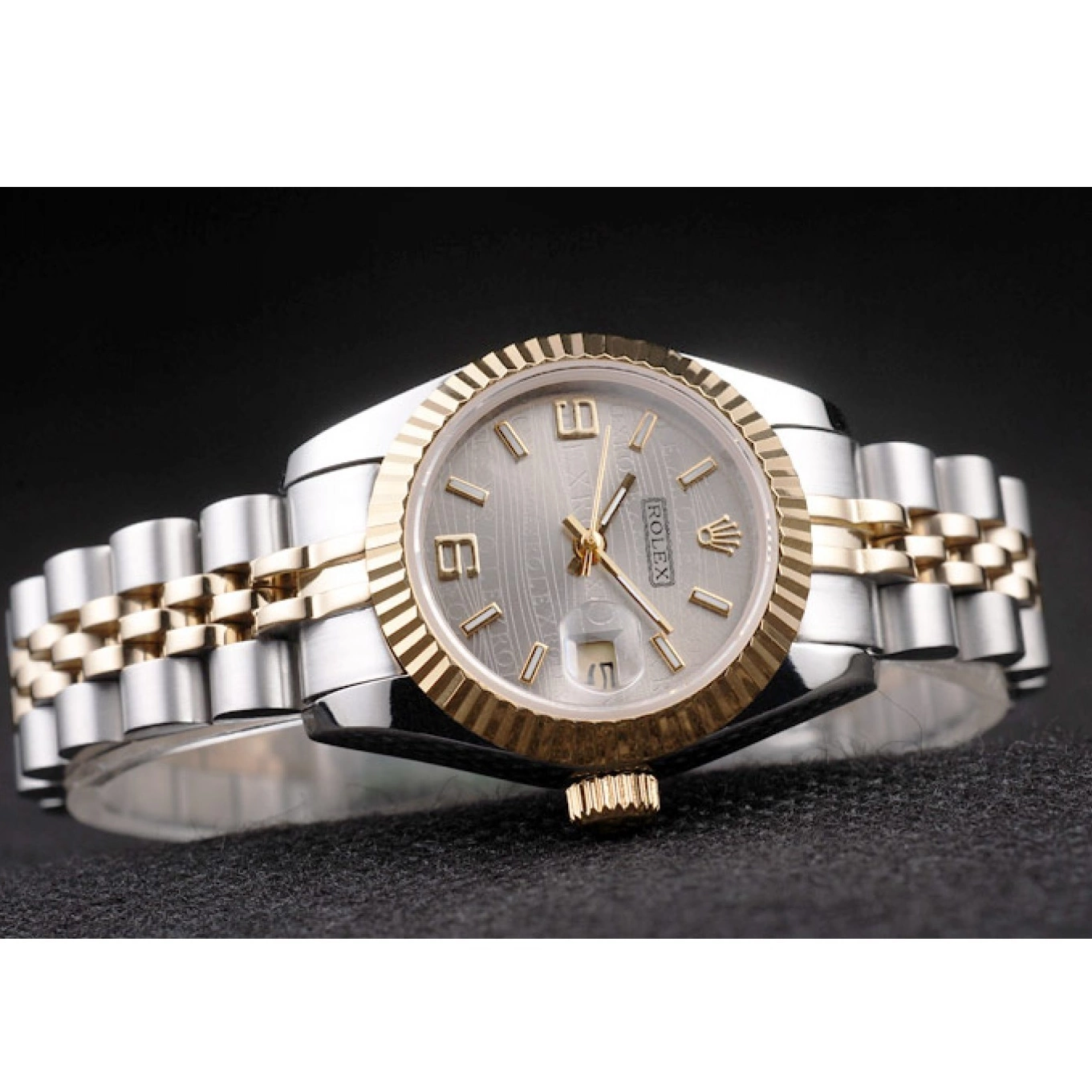Aaa replica watch Datejust Steel 98078 Tone Plated Stainless Rolex Yellow Two Gold 0814